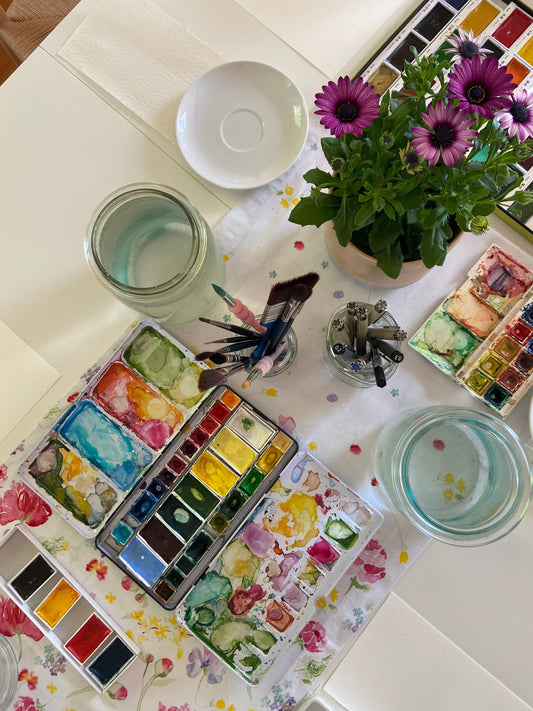 Unterschied Malabend und Aquarellworkshop