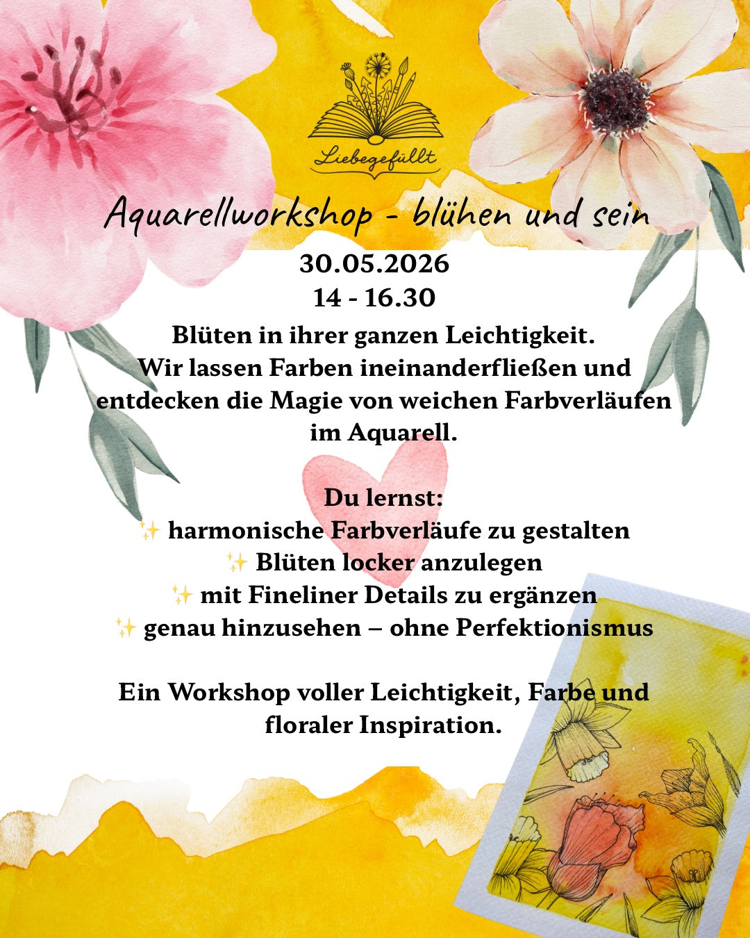 Aquarell-Workshop - blühen und sein