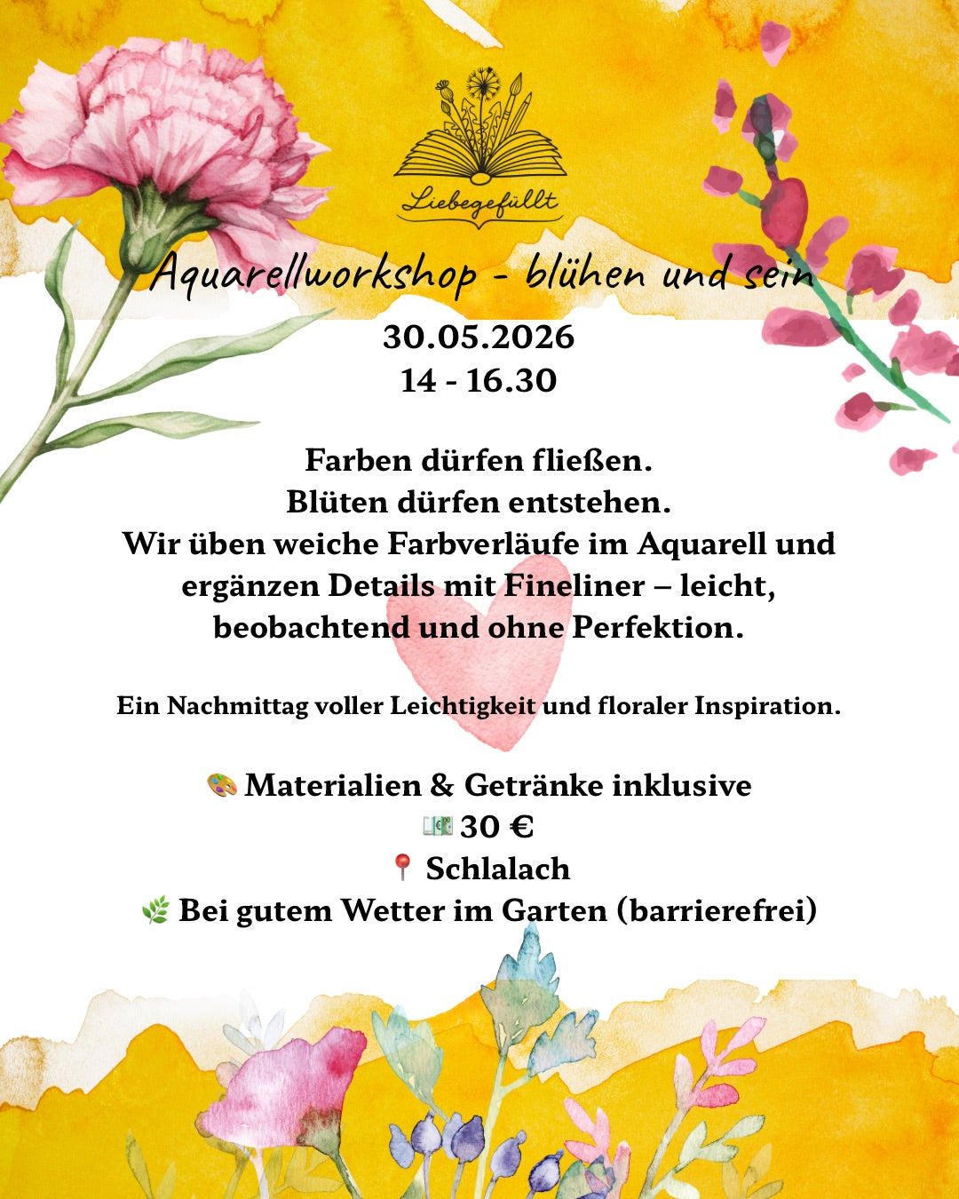 Aquarell-Workshop - blühen und sein